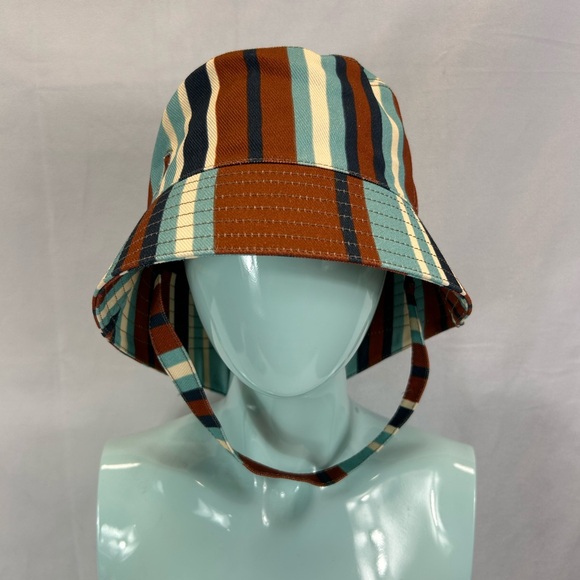 PRADA
Pouch Detail Striped Bucket Hat - Picture 1 of 7